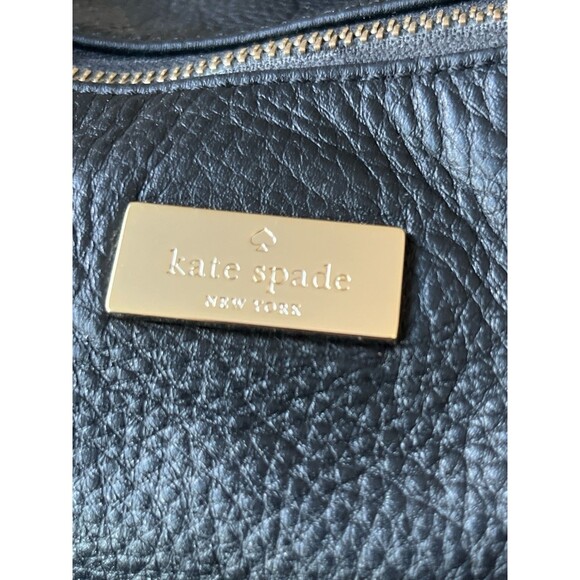 Kate Spade New York Town Road Aurelia Black Pebbled Leather Shoulder Bag READ - Picture 7 of 12